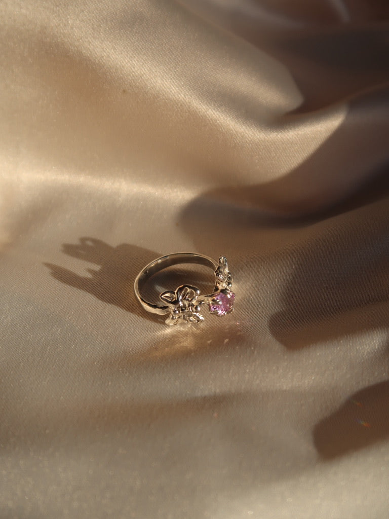 Bespoke Solitaire Butterfly Ring