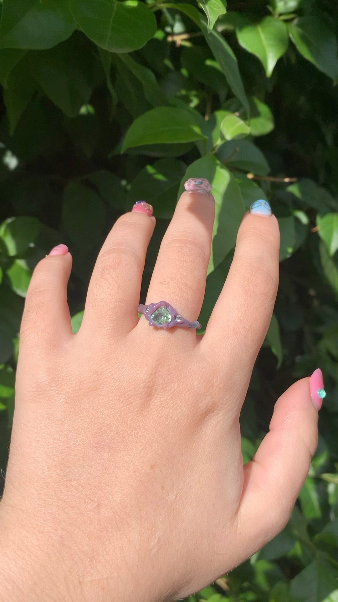 Wax - Green Fae Ring