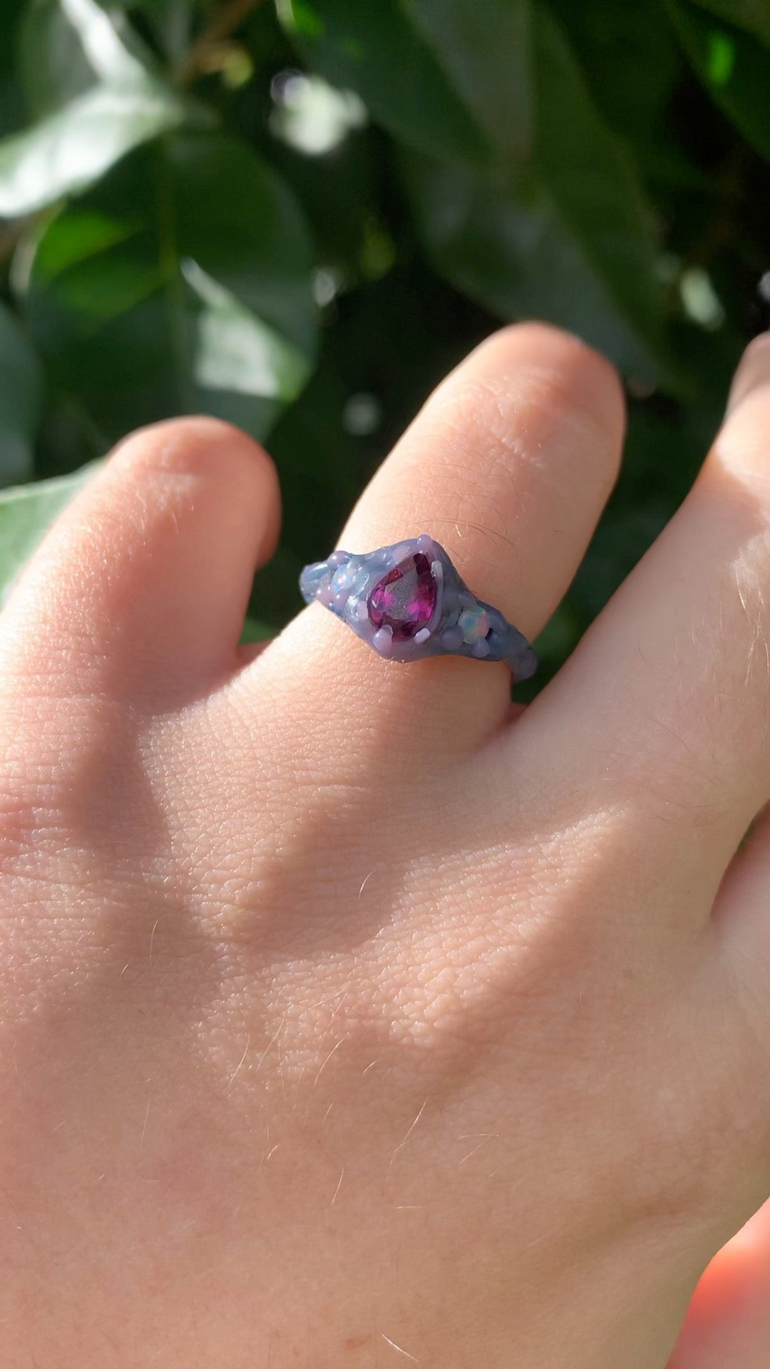 Wax - Garnet Fae Ring