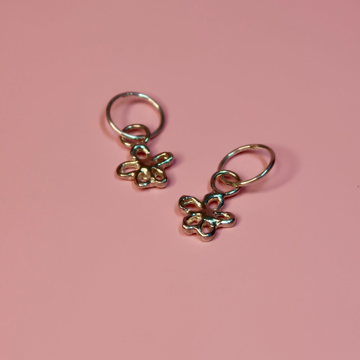 Flirty Flowers Hoops