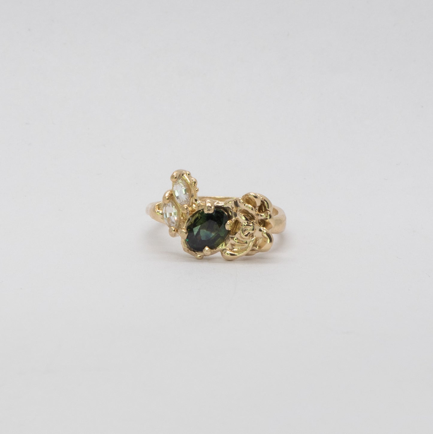 Bespoke Midnight Rose Sapphire Ring