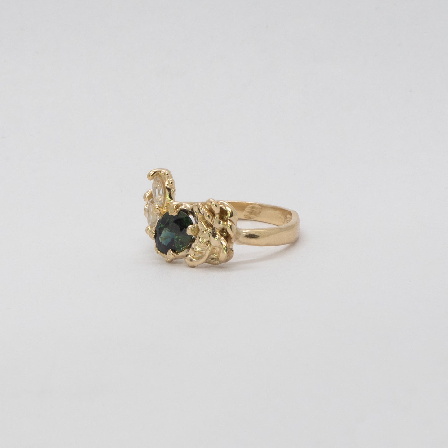 Bespoke Midnight Rose Sapphire Ring