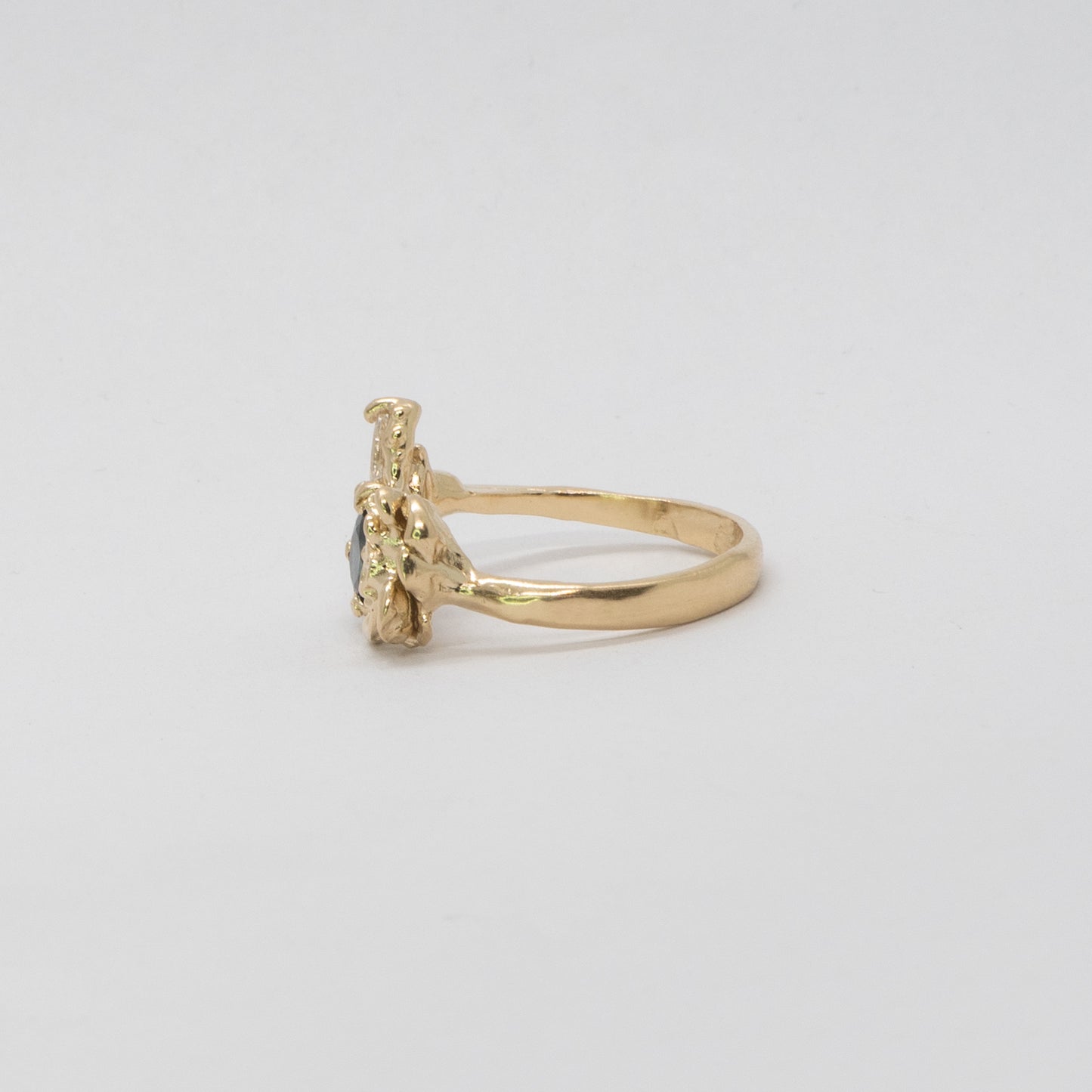 Bespoke Midnight Rose Sapphire Ring