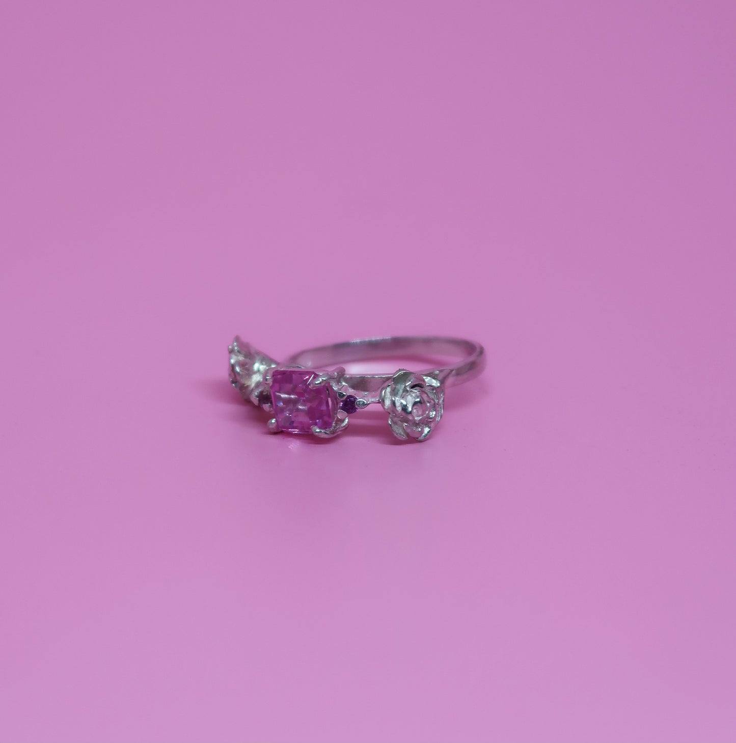 Bespoke Pink Rose Ring