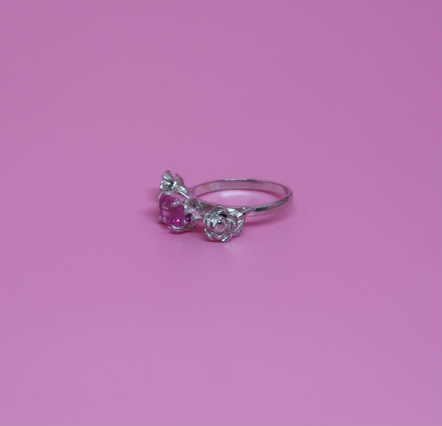 Bespoke Pink Rose Ring