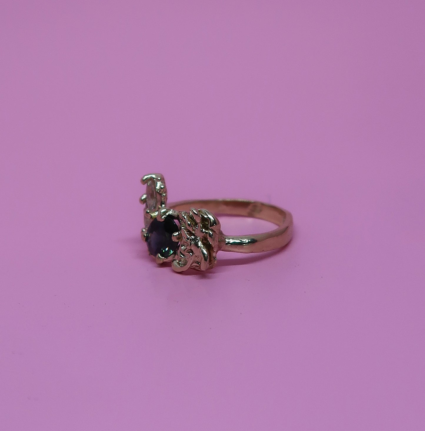Bespoke Midnight Rose Sapphire Ring