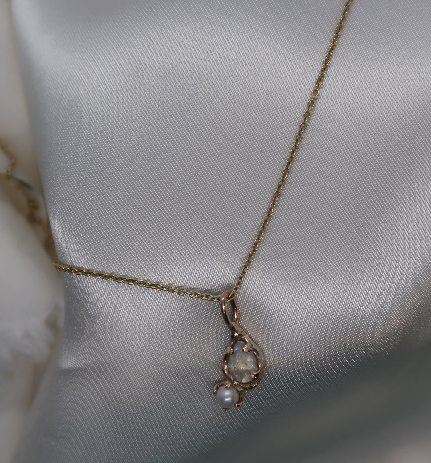 Bespoke Ethereal Pearl & Opal Necklace
