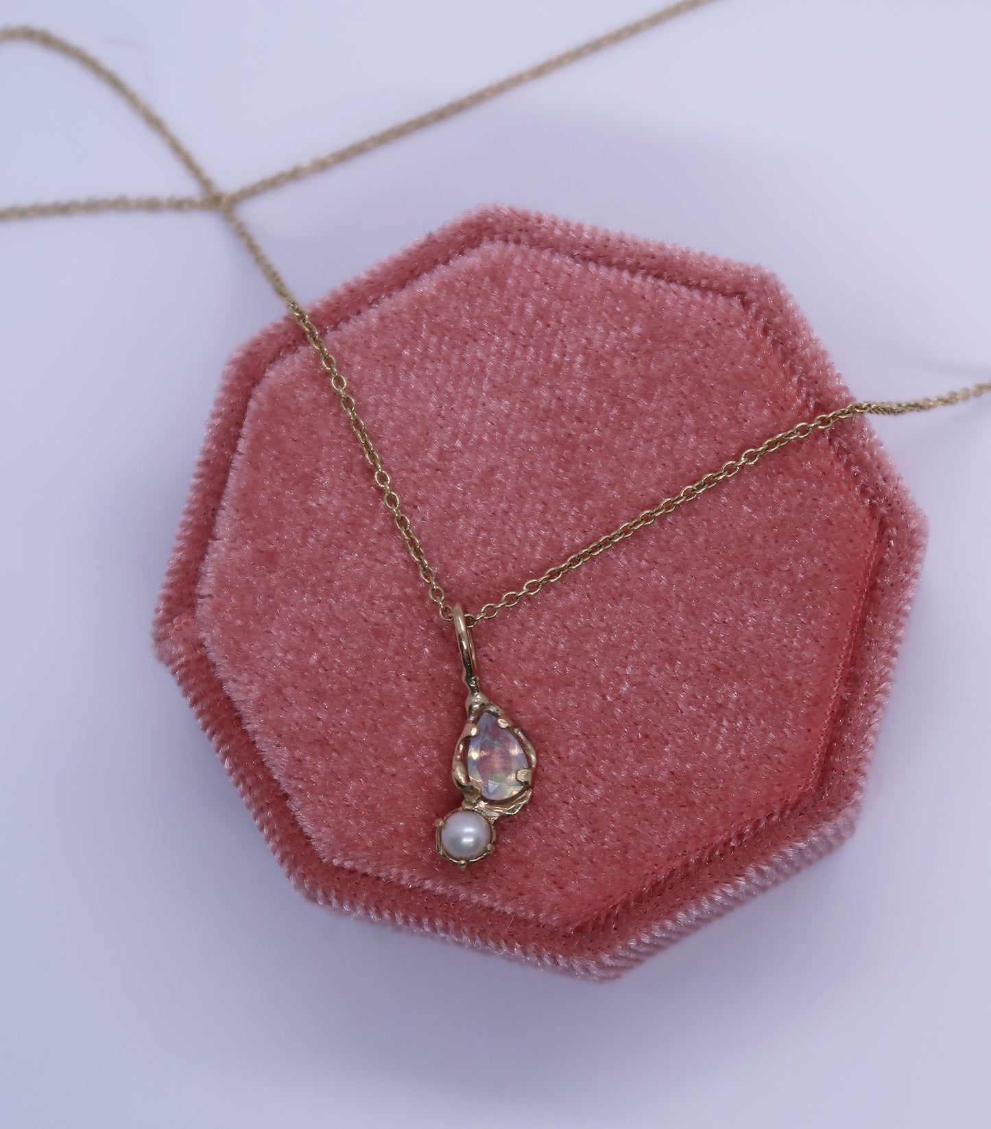 Bespoke Ethereal Pearl & Opal Necklace