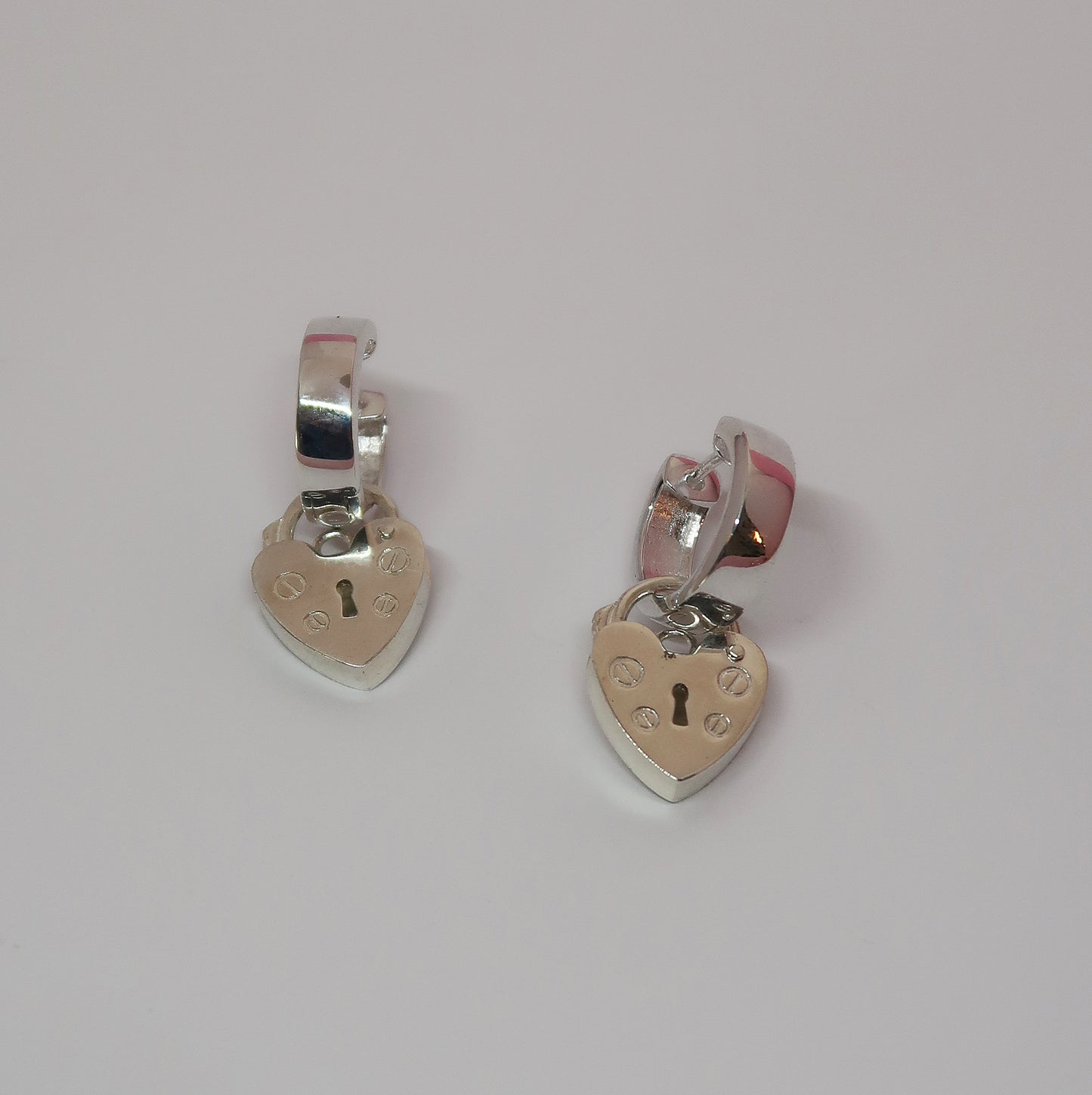Padlock Huggie Earrings