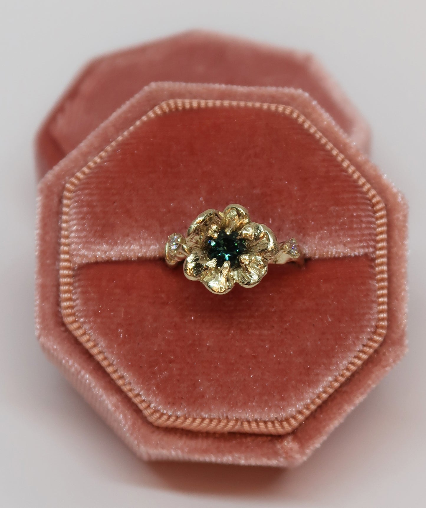 Bespoke Sapphire Pansy Ring