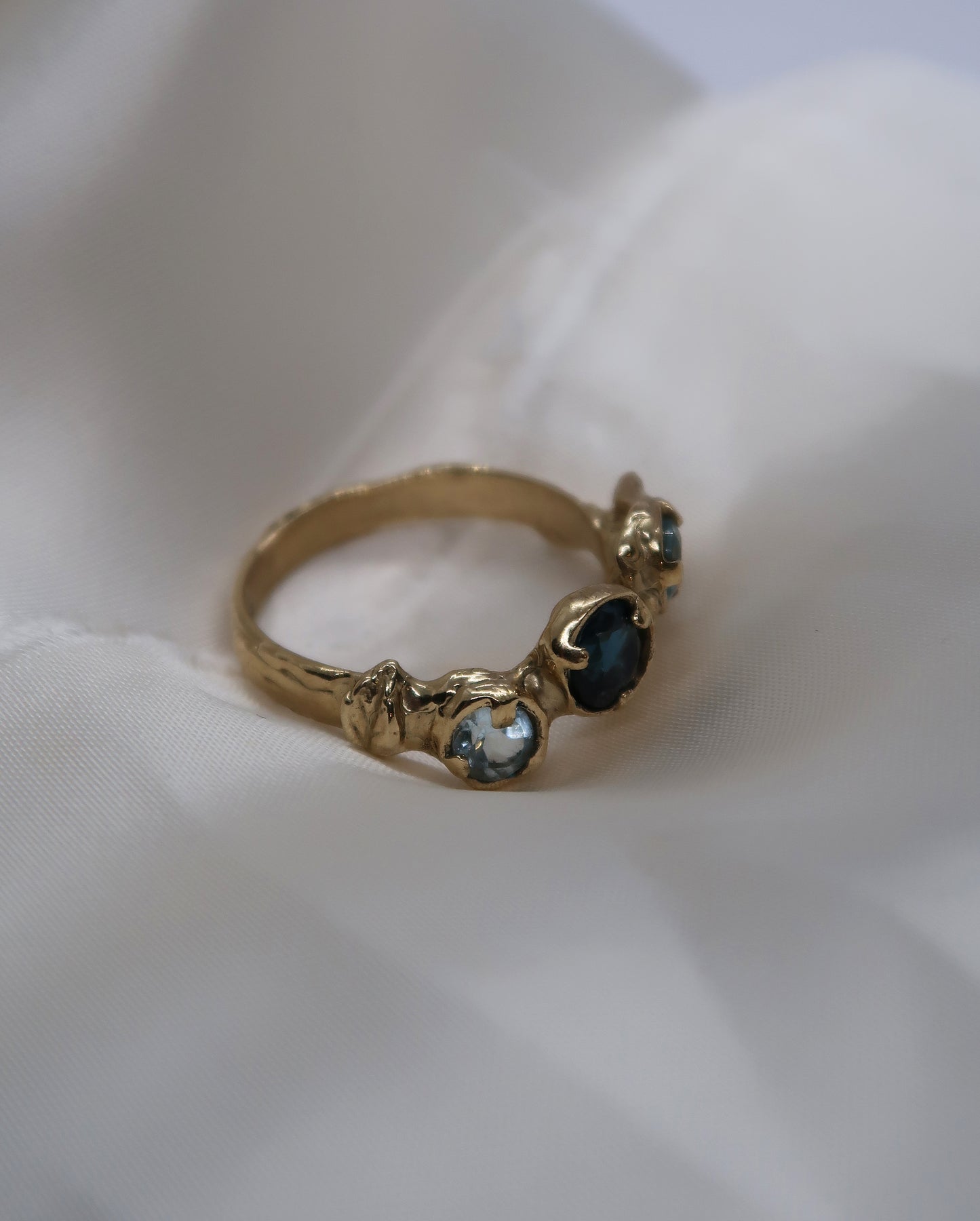 Bespoke Blue Rosalie Ring