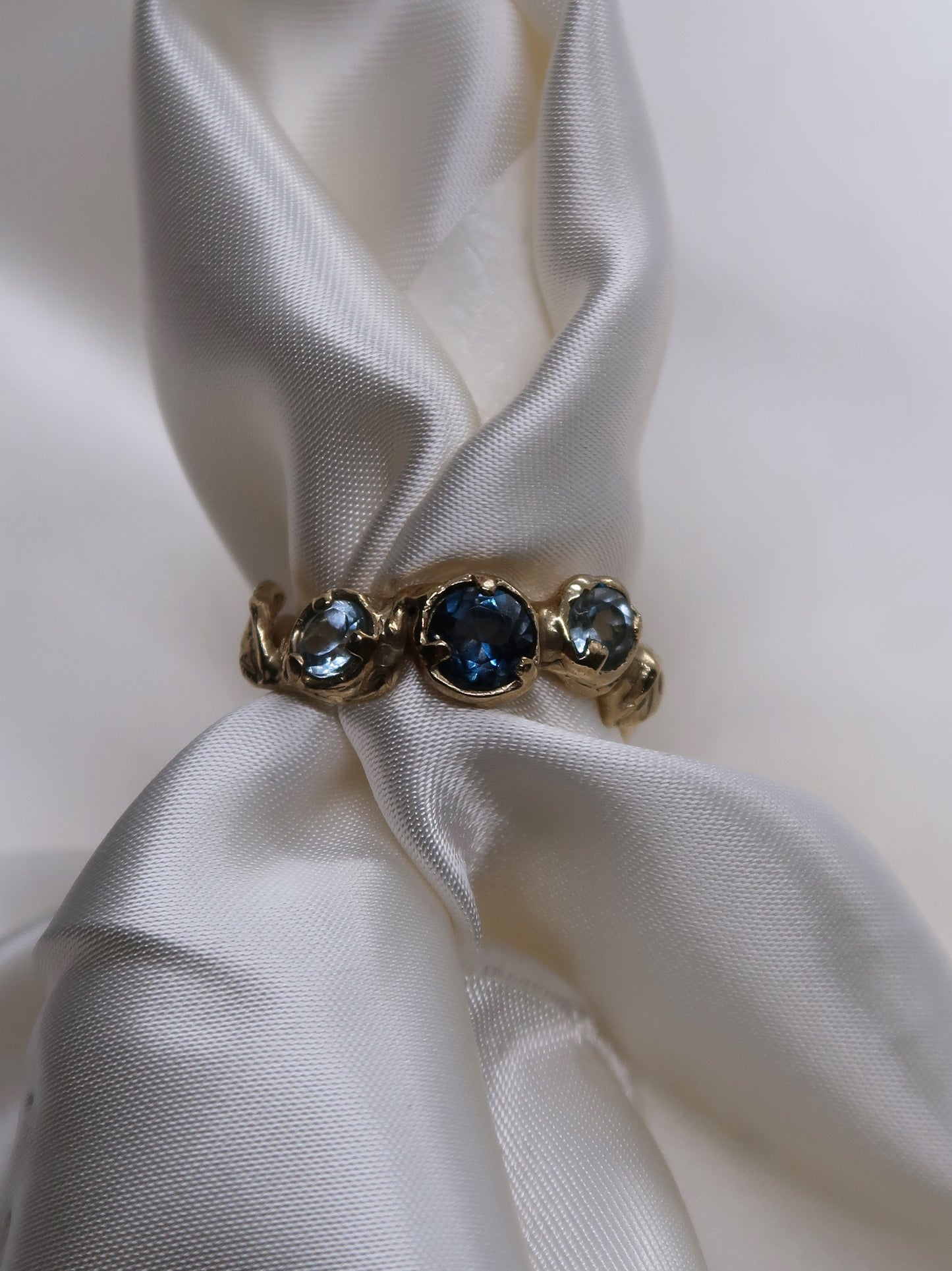 Bespoke Blue Rosalie Ring