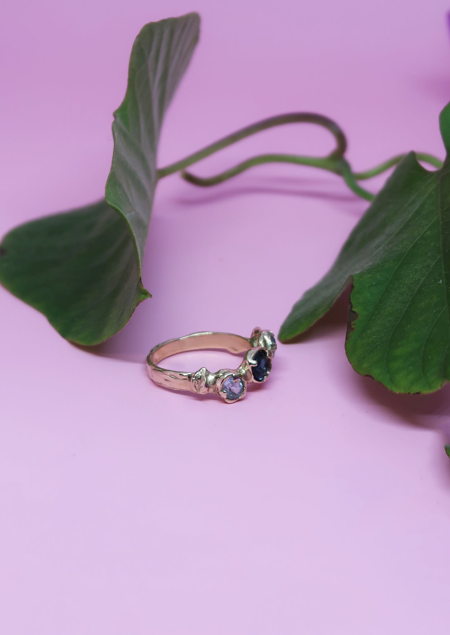 Bespoke Blue Rosalie Ring