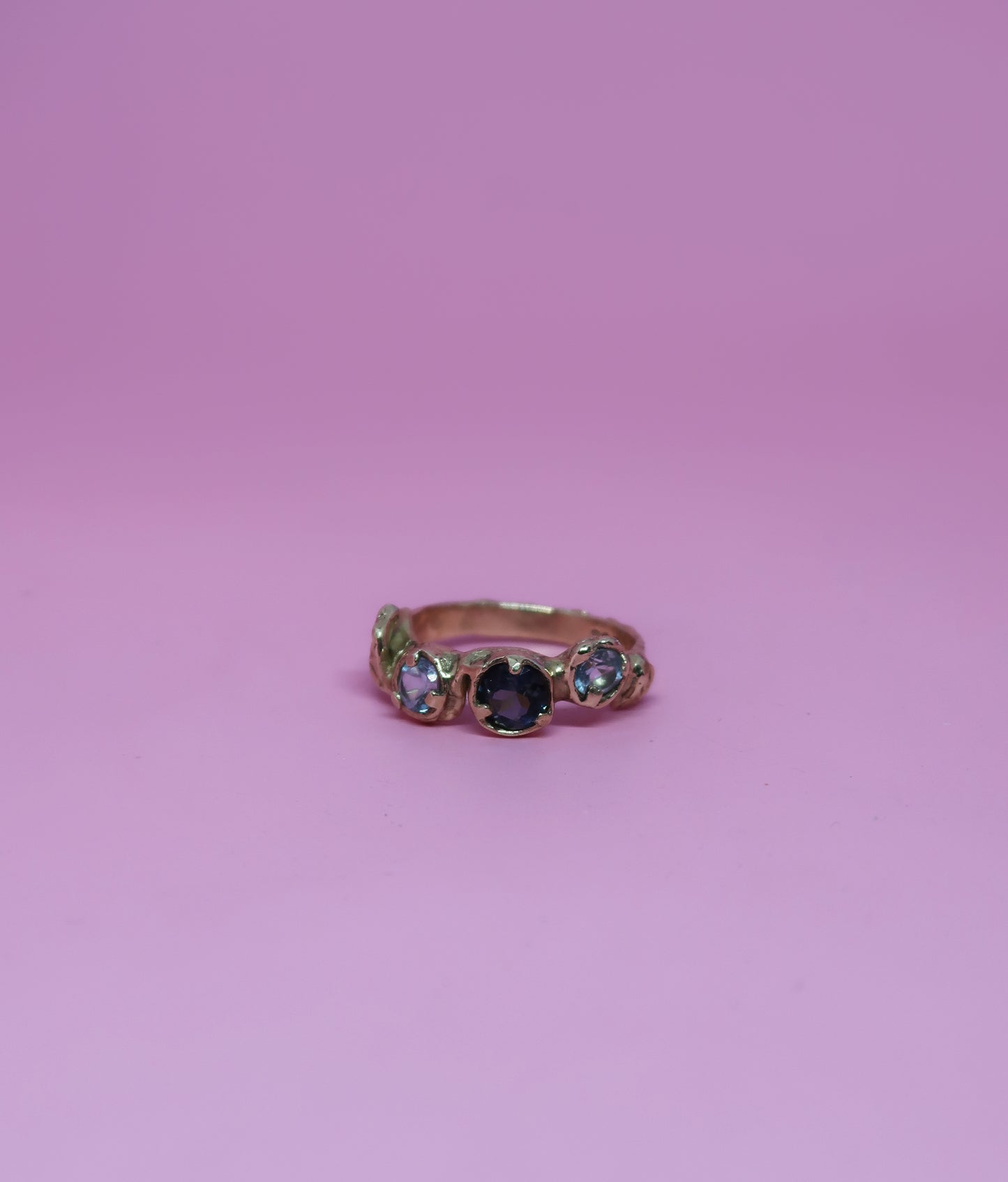 Bespoke Blue Rosalie Ring