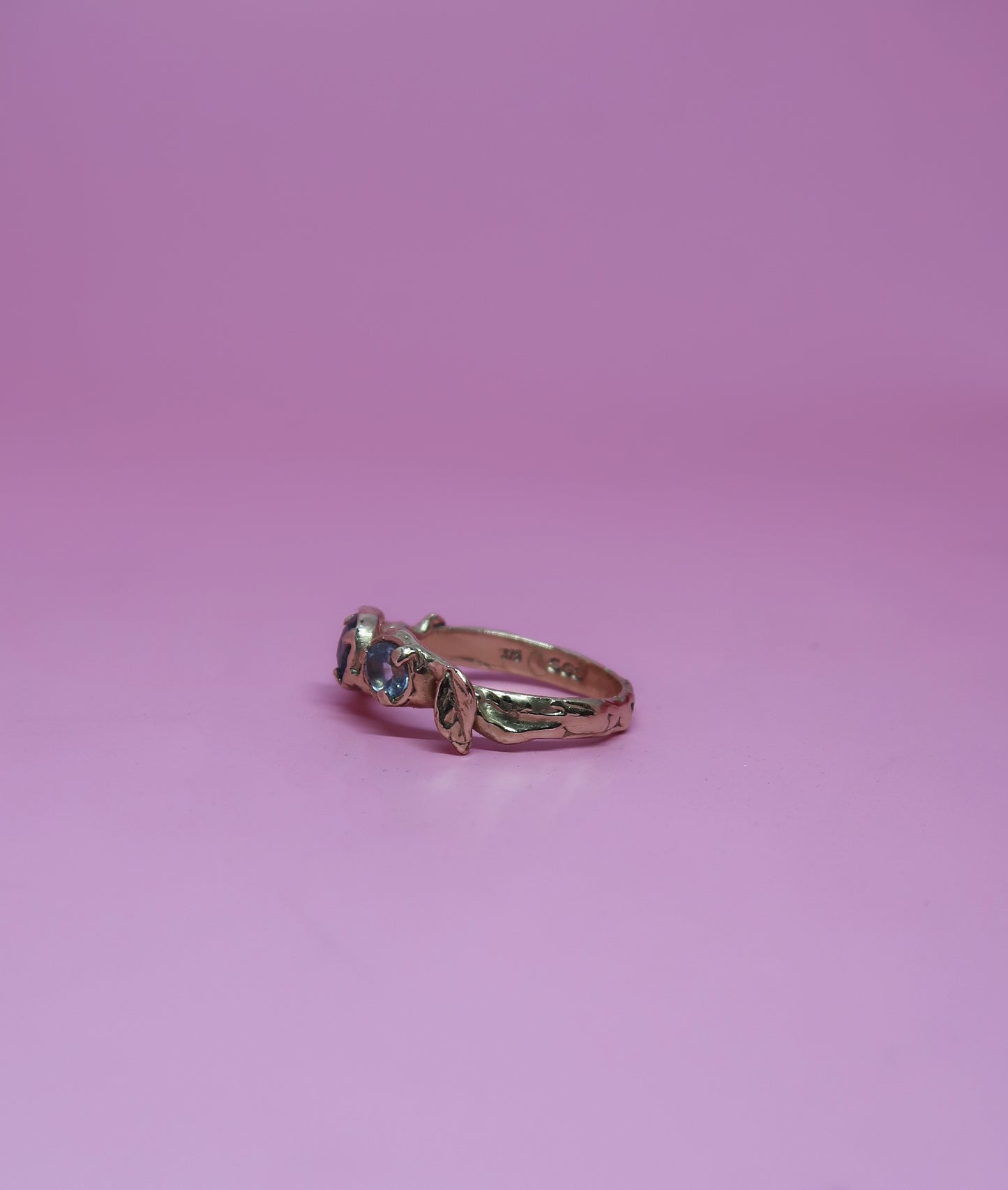 Bespoke Blue Rosalie Ring