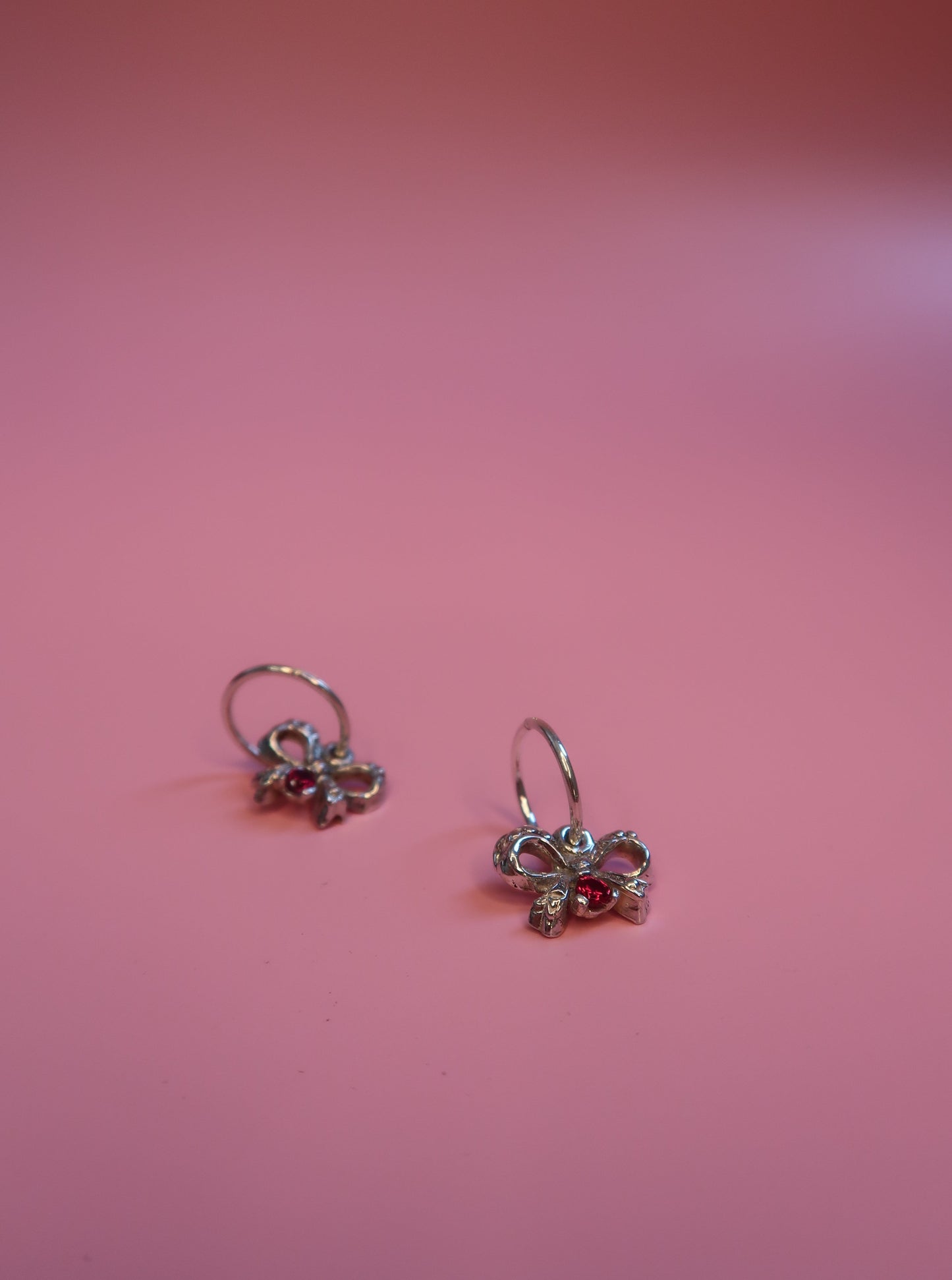 Bow My! Gem Hoops
