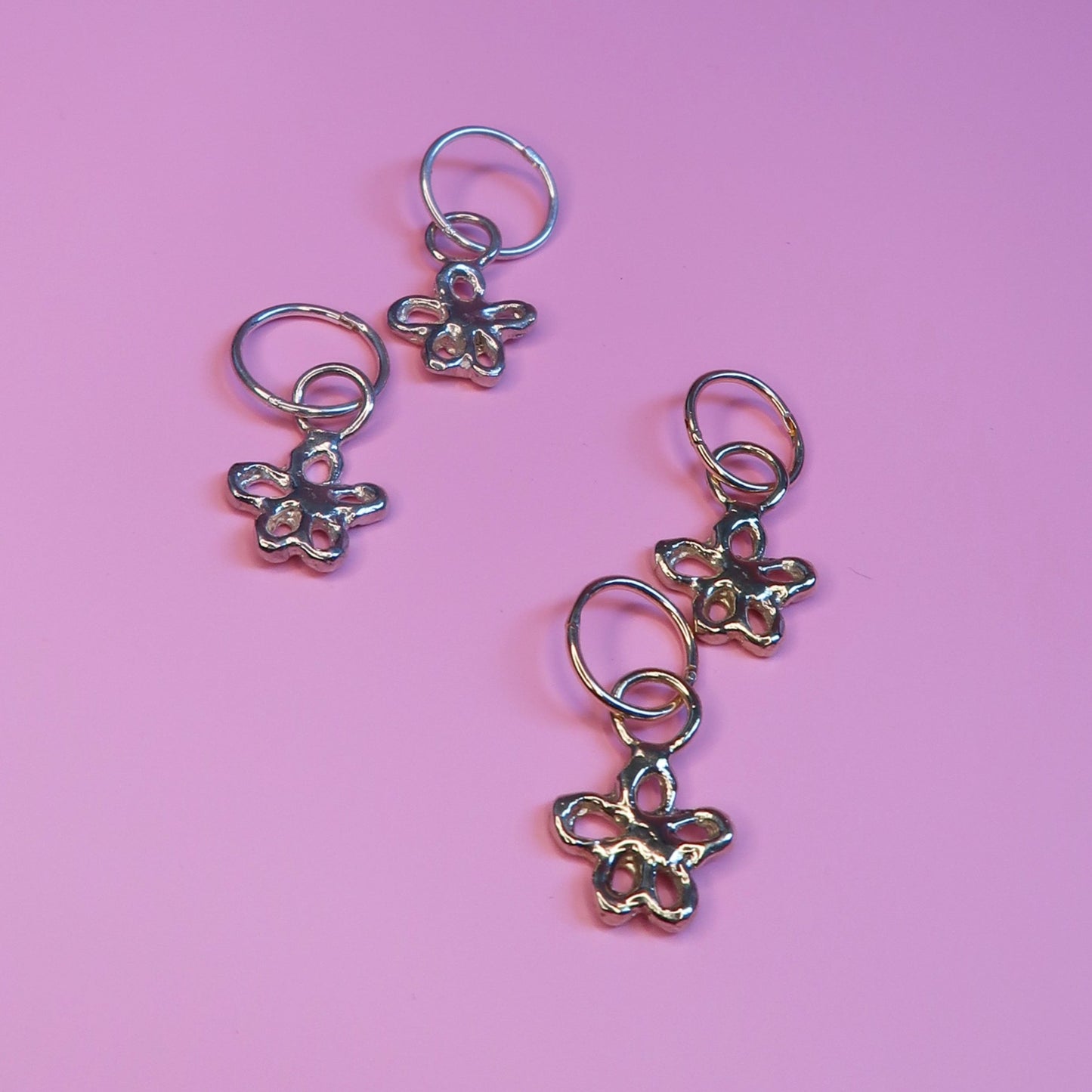 Flirty Flowers Hoops