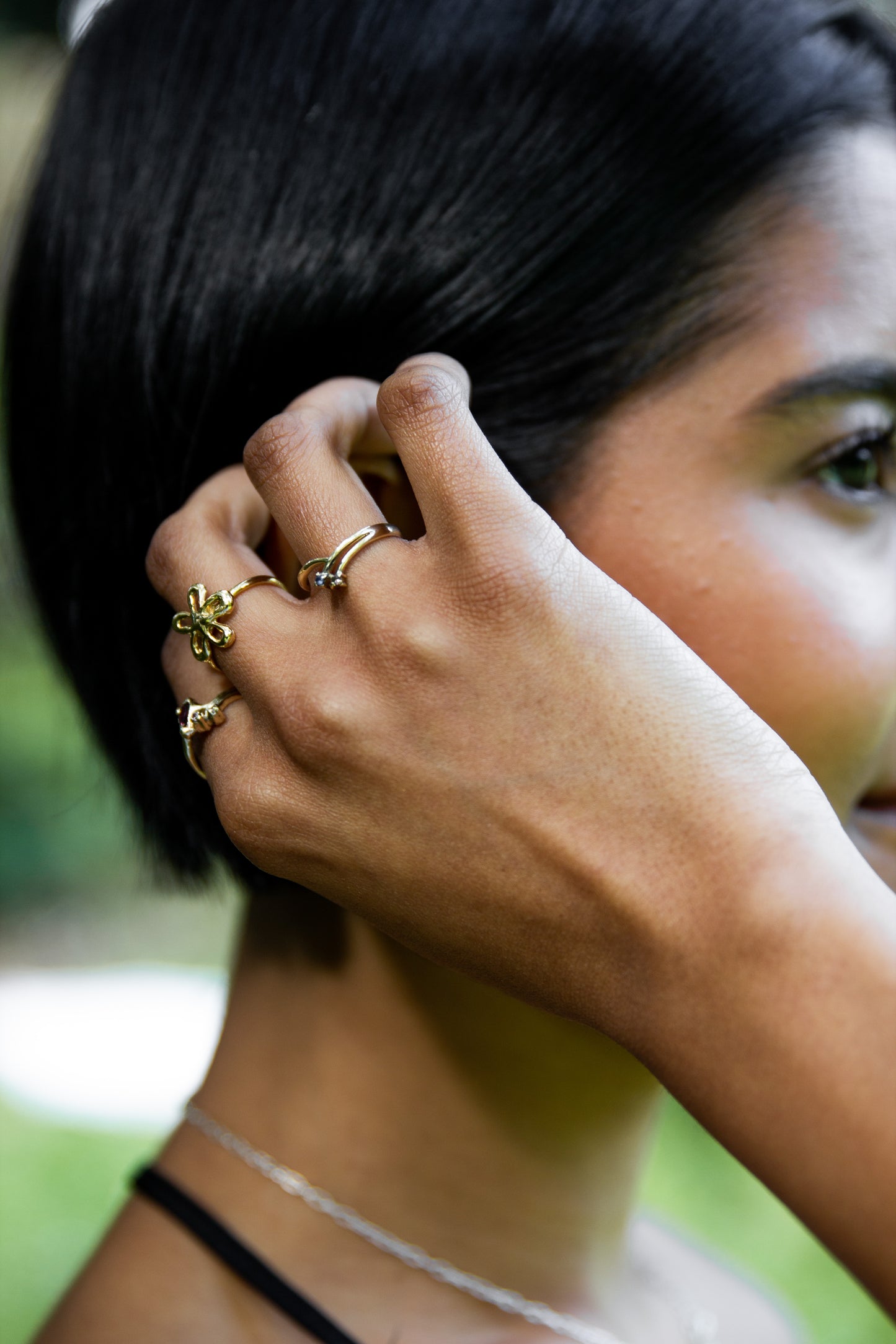 Mini Flirty Flower Ring