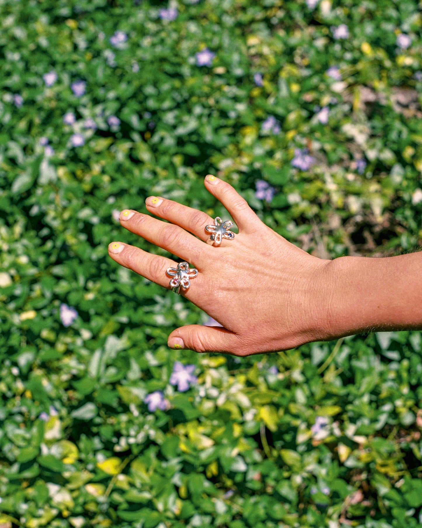 Flirty Flowers Duo Gem Ring