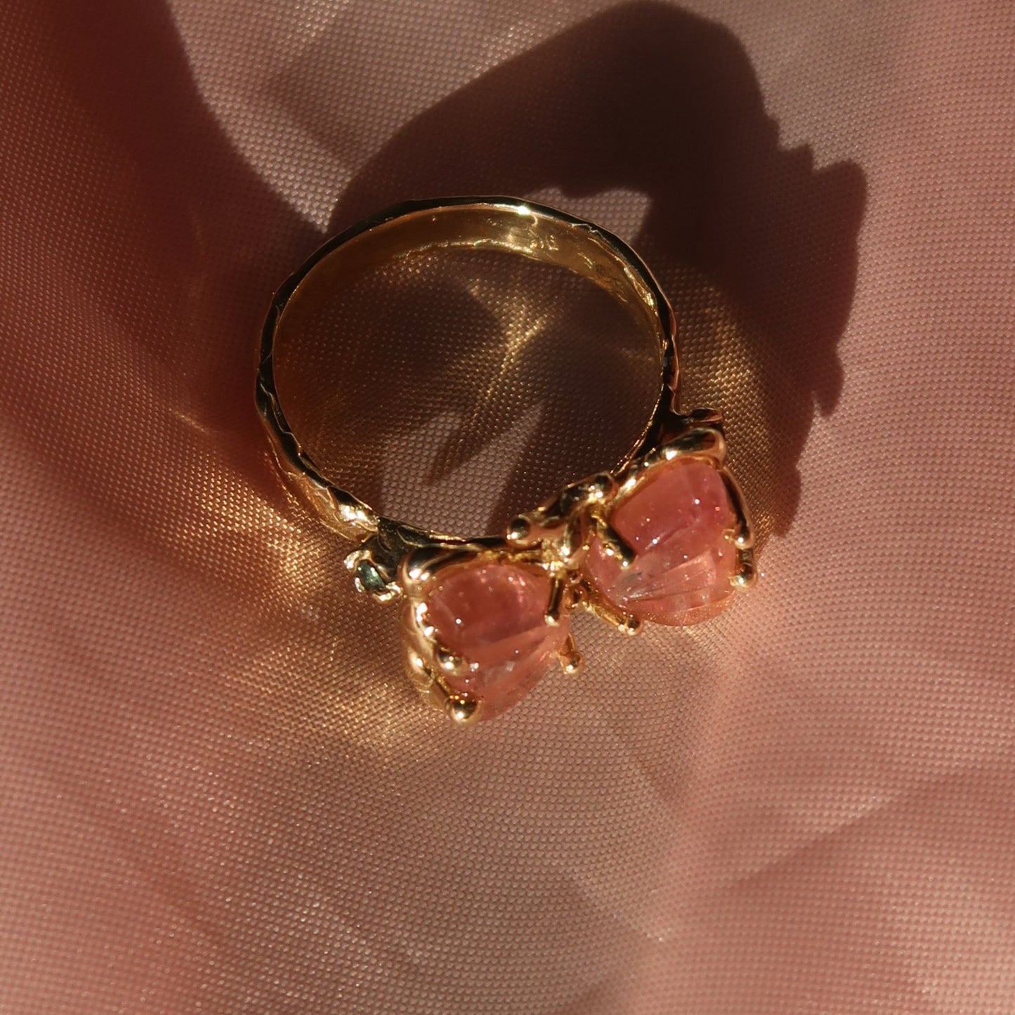 Bespoke Pink Butterfly Ring