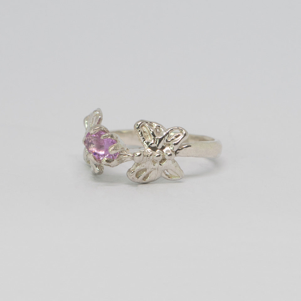 Bespoke Solitaire Butterfly Ring