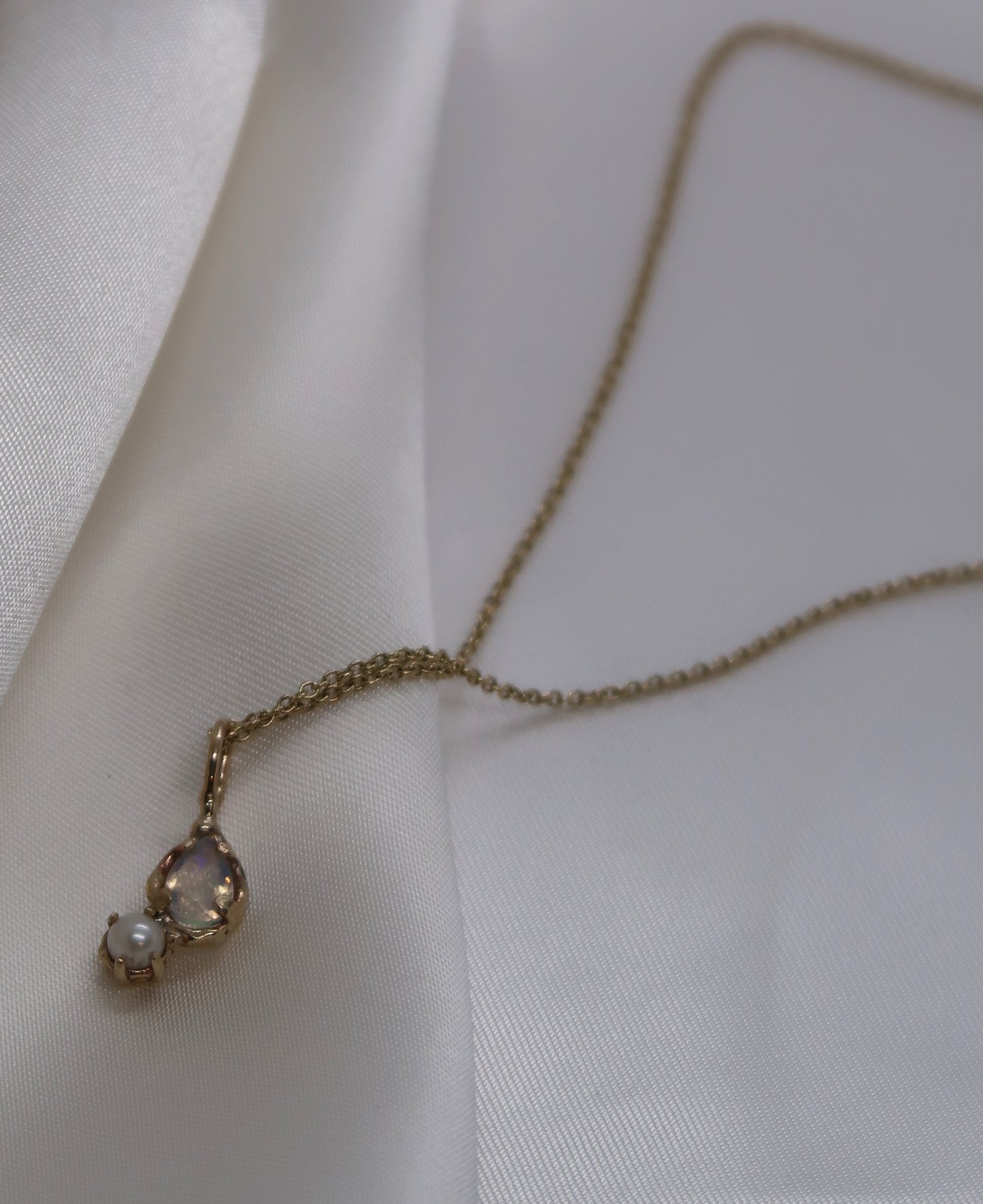 Bespoke Ethereal Pearl & Opal Necklace
