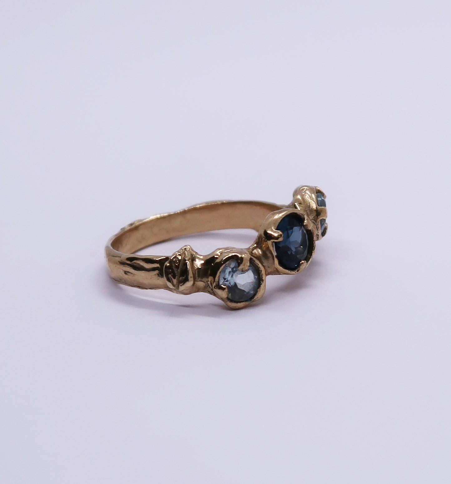 Bespoke Blue Rosalie Ring