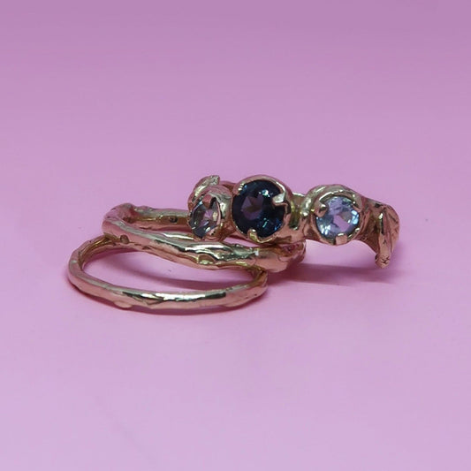 Bespoke Blue Rosalie Ring